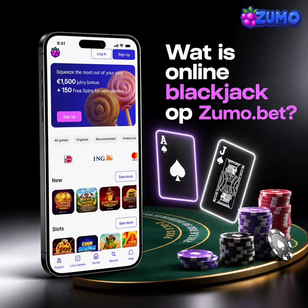 Online blackjack bij Zumo.bet met RNG-tafels, live dealers en spelen op desktop, mobiel of tablet