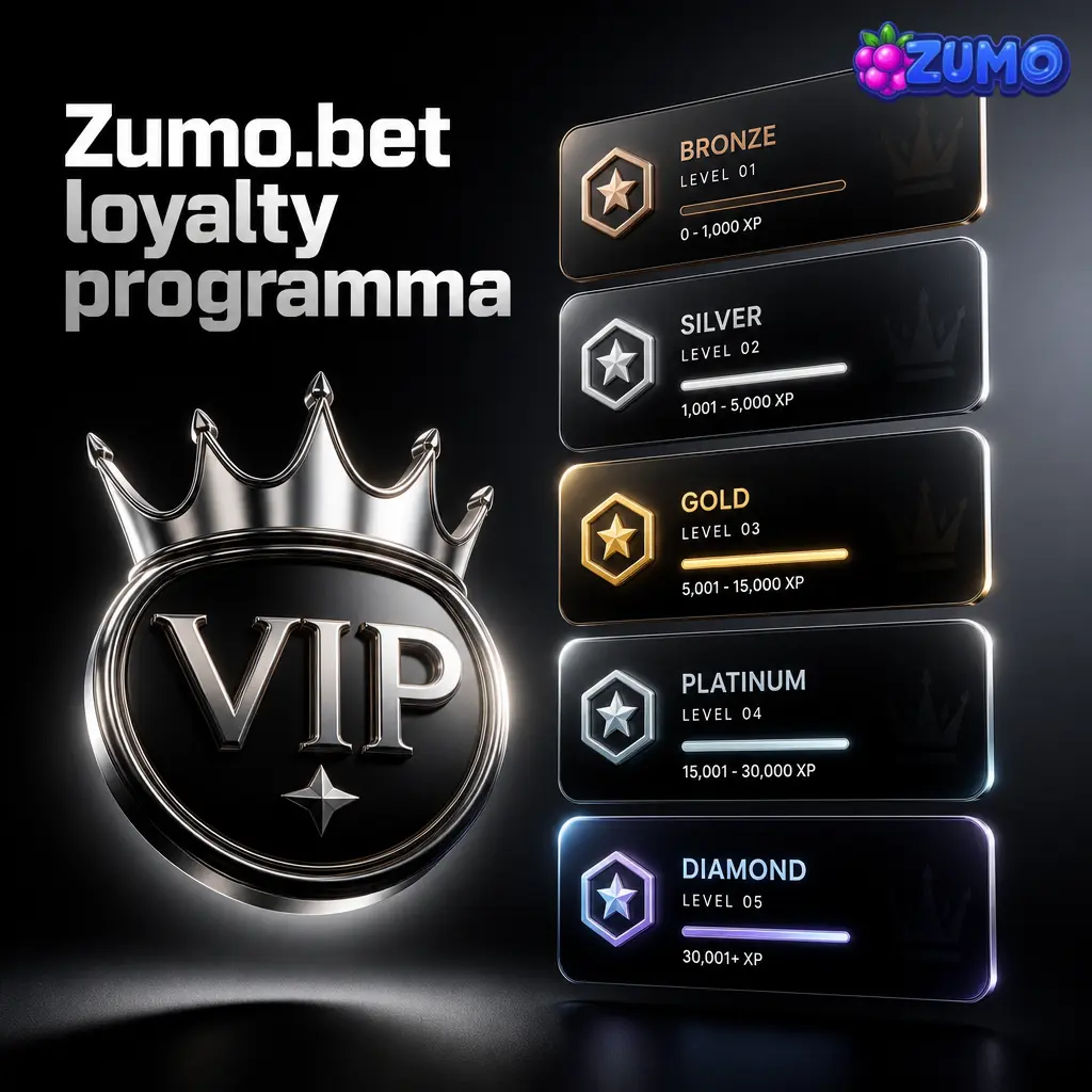 Zumo.bet getrouwheidsprogramma met persoonlijke casino- en sportpromoties, VIP-voordelen en bonussen in je account