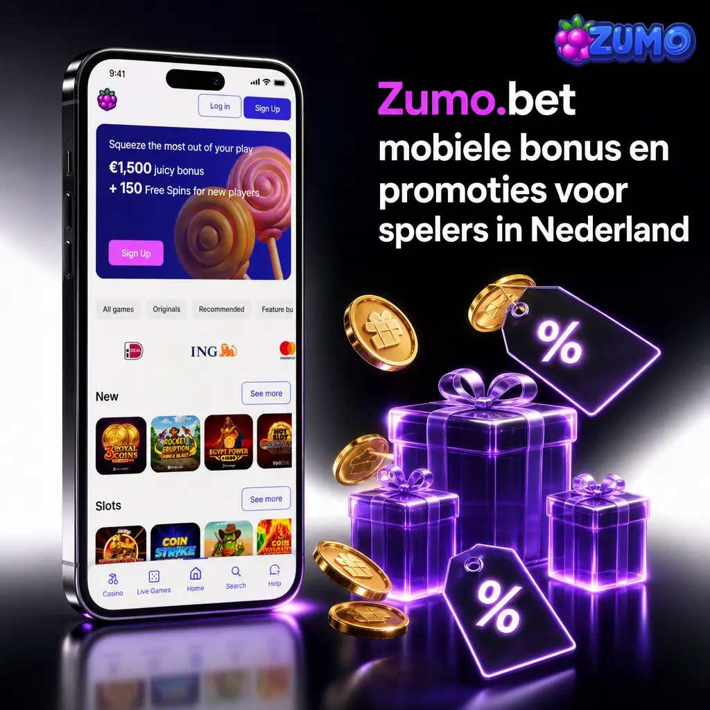 Zumo.bet mobiele bonus in Nederland: 150% tot €1.500 en 150 gratis draaibeurten met voorwaarden