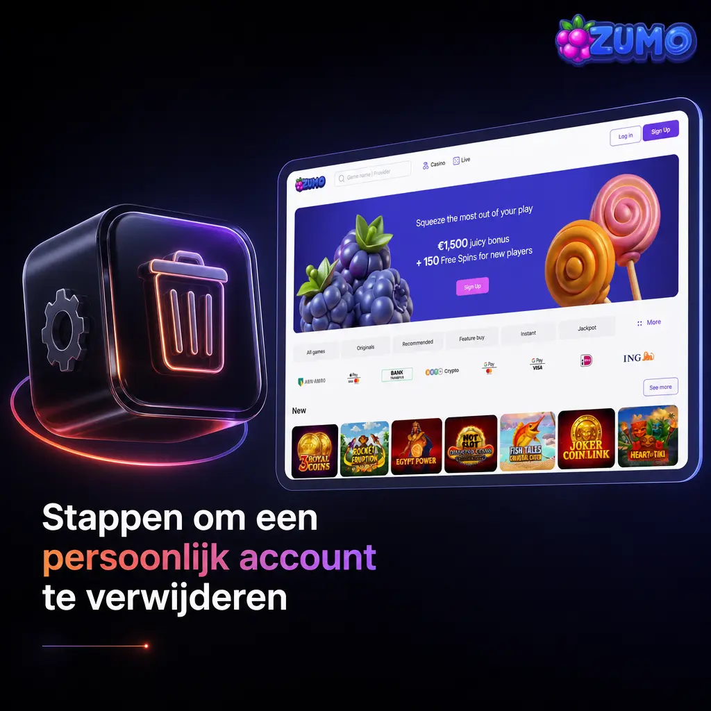 Stappenplan voor het verwijderen van een spelersaccount via accountmenu of support